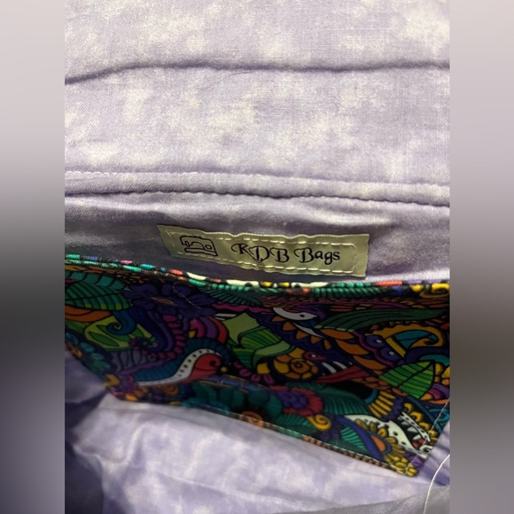 ❤️4H* Cute Vintage Quilted Purple Design Bag by RDB Bags - Picture 5 of 6